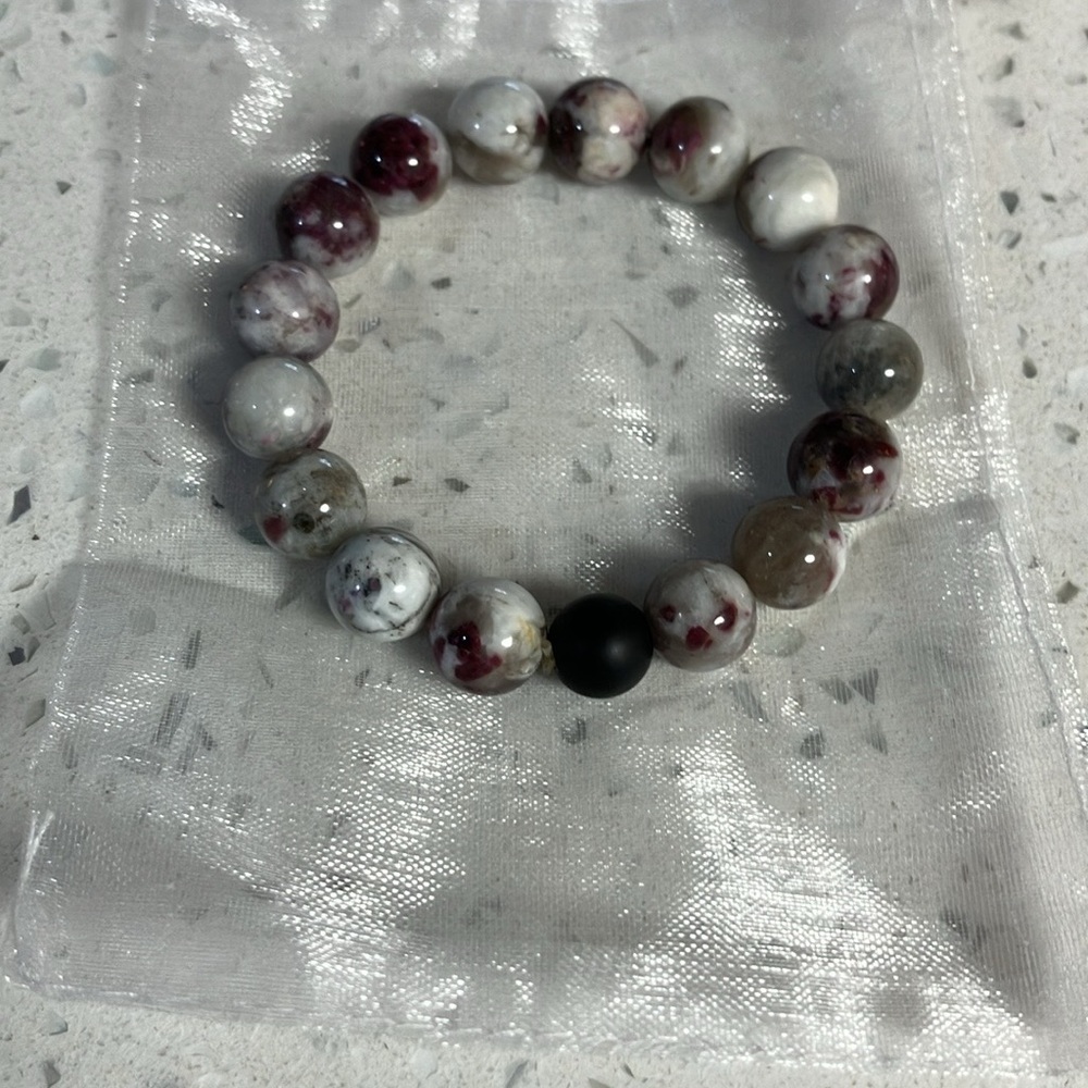 Yoga/boho bracelet (eudialyte stone) like new